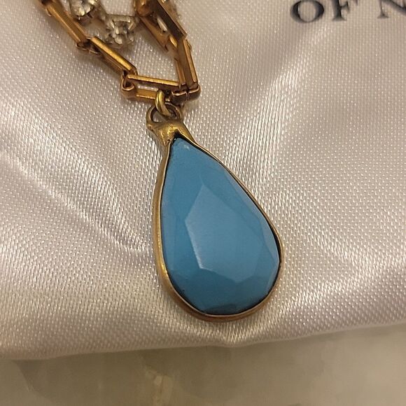 Dauphine New York Gold Boho Crystal Festival Headband HeadPiece Turquoise Bridal - Picture 8 of 9